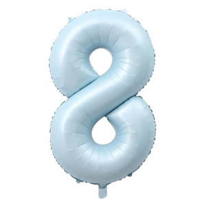 40-inch Jumbo Matte Blue Number 8 Foil Balloon