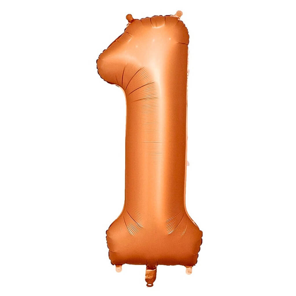 40 inch matte orange number foil balloons 0 to 9 for birthday party decorations