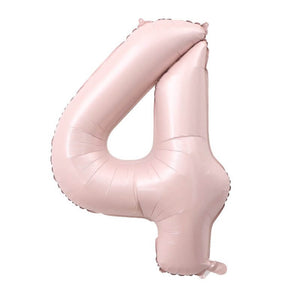 40-inch Jumbo Matte Pink Number 4 Foil Balloon