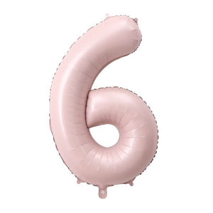 40-inch Jumbo Matte Pink Number 6 Foil Balloon