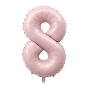 40-inch Jumbo Matte Pink Number 8 Foil Balloon