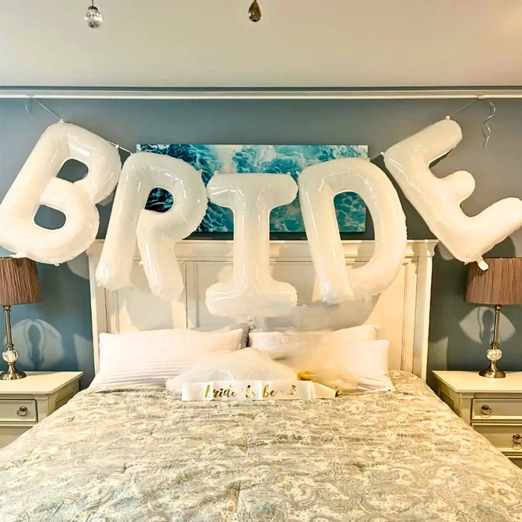 40 Inch Bride Letter Balloons for engagement and wedding decorations