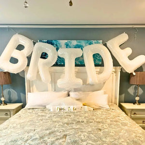 40 Inch Bride Letter Balloons for engagement and wedding decorations