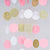 Glitter Pink & Gold Foil Round Dot Paper Bunting 4m