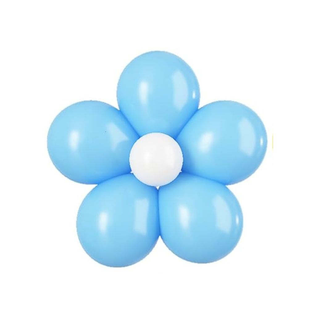 5-inch Daisy Latex Balloon Kit - blue