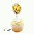 5-inch Mini Gold Confetti Balloon Wands cupcake toppers 5pk