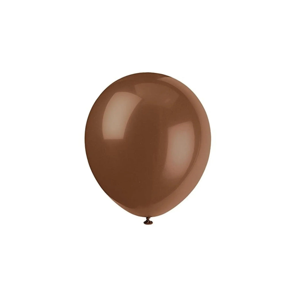 5-inch Mini Brown Latex Balloons 10pk