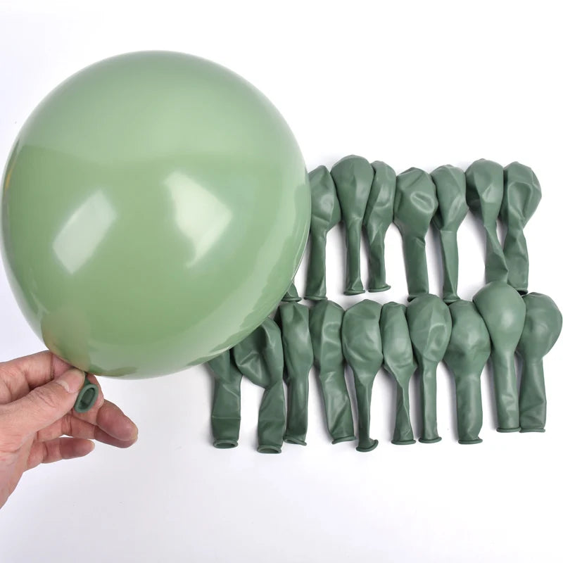 5" Avocado Green Mini Latex Balloon 10 Pack