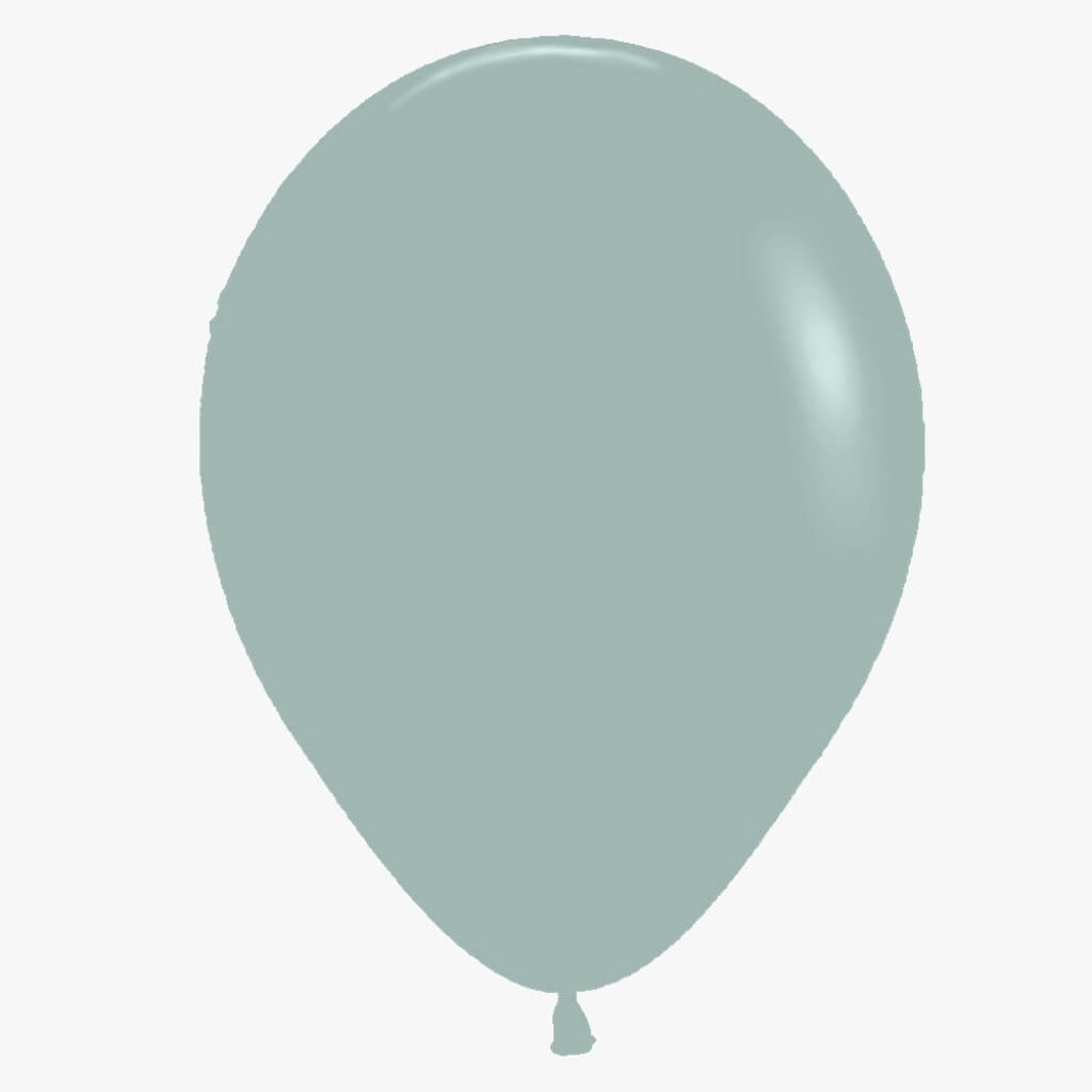 Pack of 10 Pastel Dusk green Latex Balloons – 5-inch or 12-inch party decorations