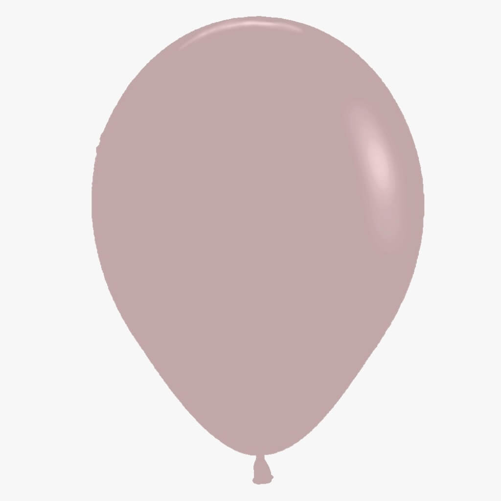 Pack of 10 Pastel Dusk Pink Latex Balloons – 5-inch or 12-inch party decorations