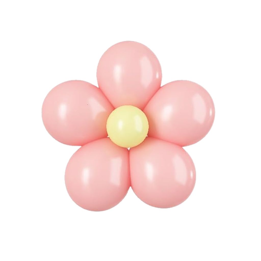 5-inch Daisy Latex Balloon Kit - Multi Colours