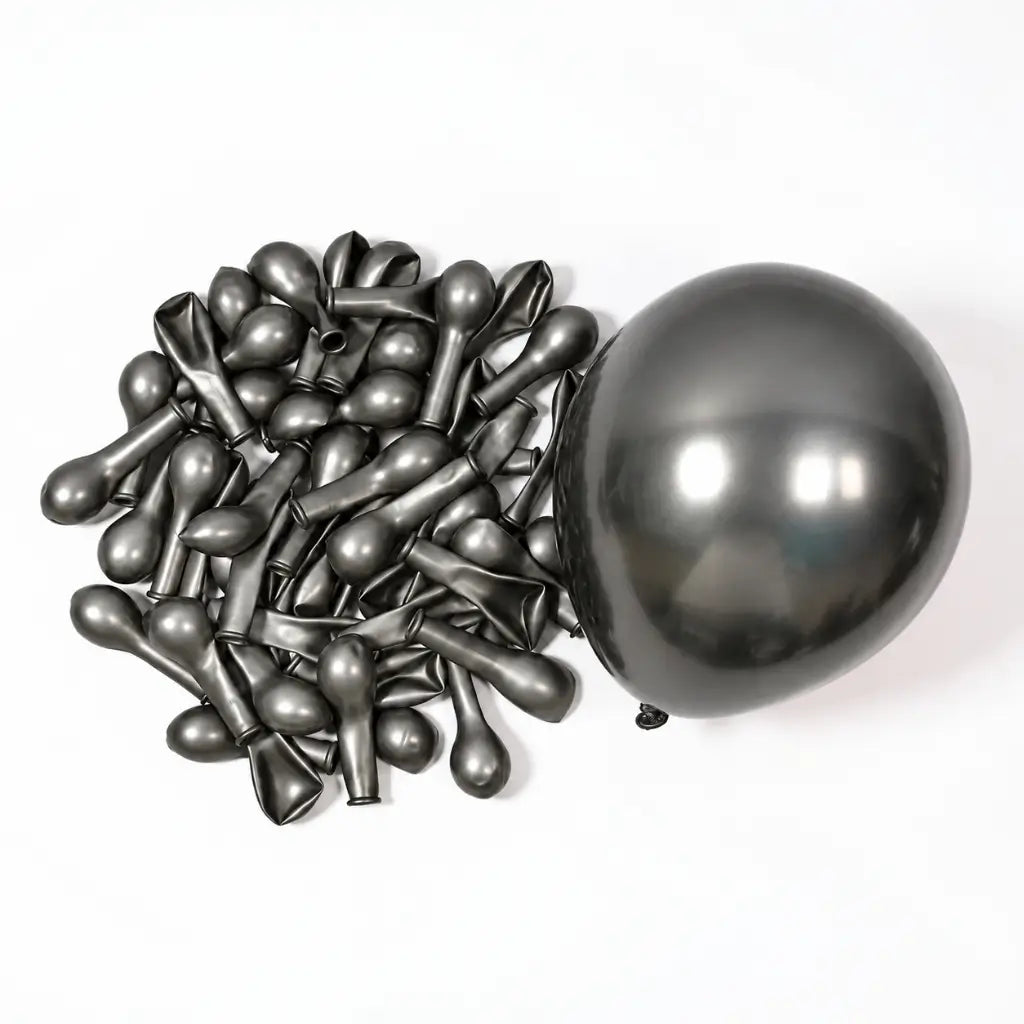 5 Inch Chrome Mini Latex Party Balloon 10 Pack - Multi Colours