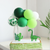 5-inch Mini Green Balloon Cake Topper Kit