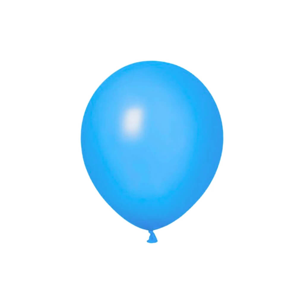 5-inch Mini Mid Blue Latex Balloons 10pk baby shower birthday party decor
