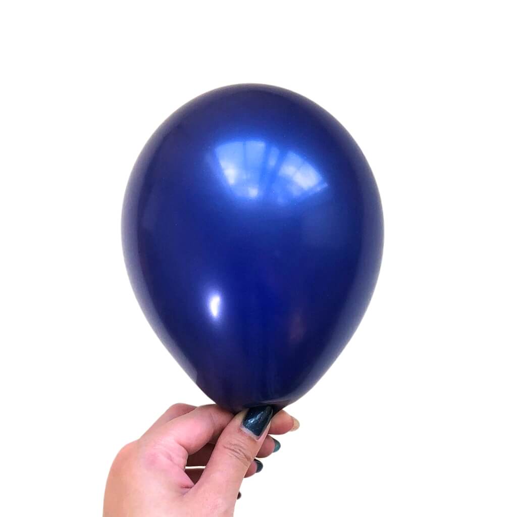5-inch Mini Navy Blue Latex Balloons 10pk
