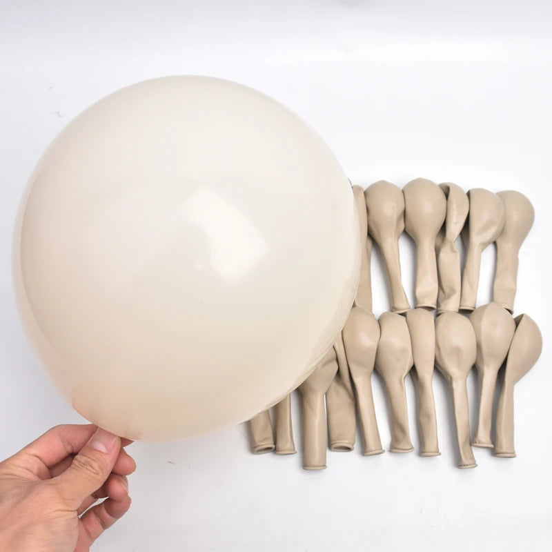 5inch Retro Mini White Sand Latex Balloons 10pk