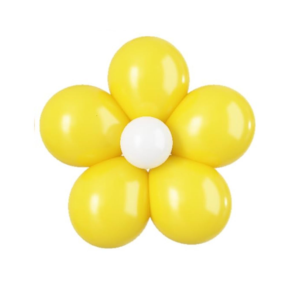 5-inch Daisy Latex Balloon Kit - Multi Colours