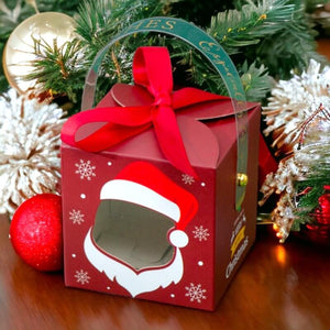 Red Christmas Santa Treat Boxes 5pk
