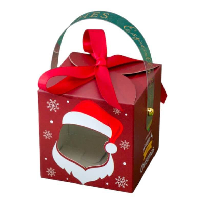 Red Christmas Santa Treat Boxes 5pk