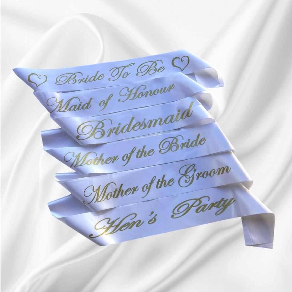 bridesmaid sashes