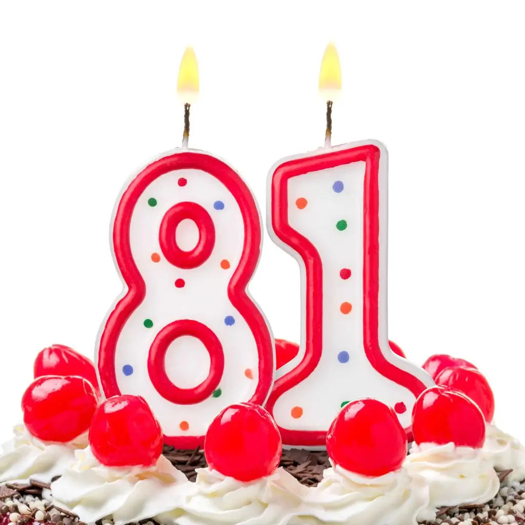 81st birthday candle