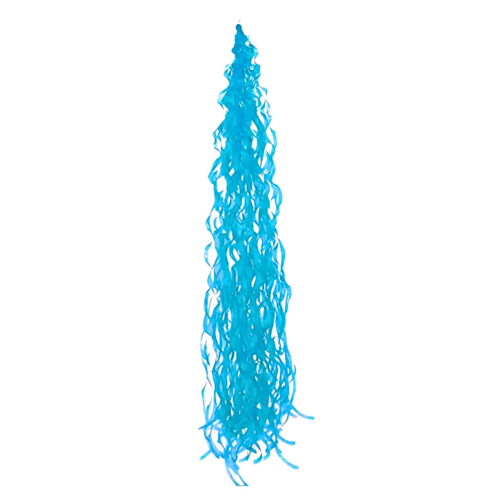 Blue Paper Swirl Balloon Tail Accessory