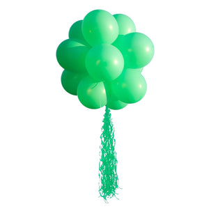 Green Paper Swirl Balloon Tail Accessory