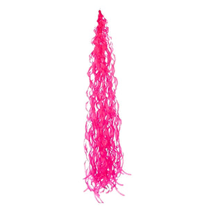 Hot Pink Paper Spiral Swirl Balloon Tail