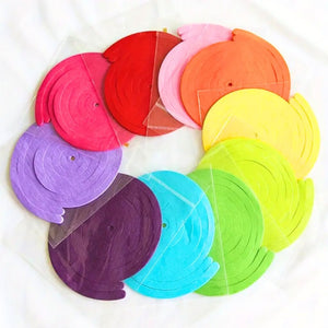 multi colours Paper Spiral Swirl Balloon Tail 88cm