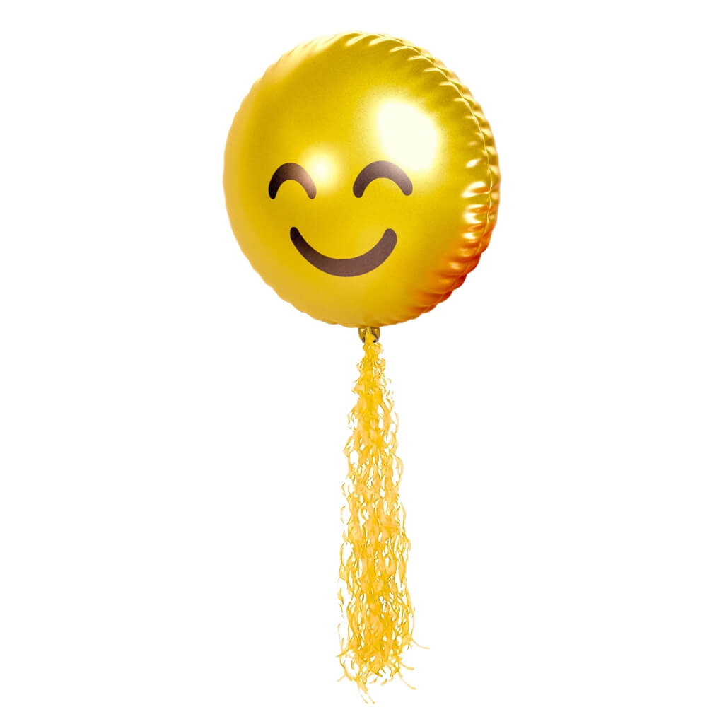 Yellow Paper Spiral Swirl Balloon Tail