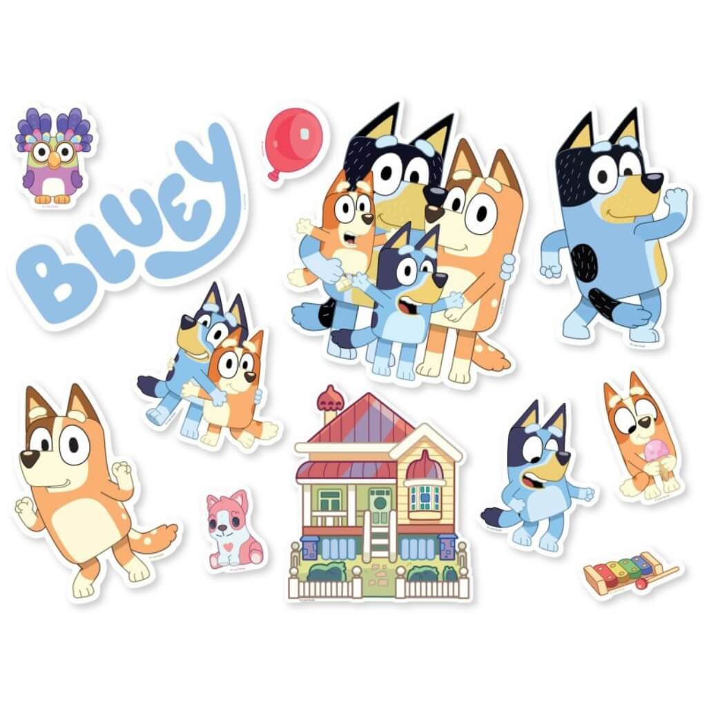 bluey cutouts party decorations kids party favours