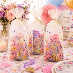 wildflower plastic loot bags 10 pack