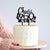 Acrylic Black 'Cheers to 60 Years!' Cake Topper