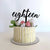Acrylic Black 'eighteen' Script Cake Topper