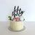Acrylic Black 'fifty four' Birthday Cake Topper
