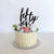 Acrylic Black 'fifty six' Scripted birthday Cake Topper