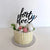 Acrylic Black 'forty five' Birthday Cake Topper