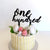 Acrylic Black 'one hundred' Birthday Cake Topper