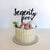 Acrylic Black 'seventy five' Birthday Cake Topper
