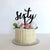 Acrylic Black 'Sixty' Birthday Cake Topper