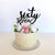 Acrylic Black 'sixty seven' Birthday Cake Topper