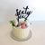 Acrylic Black 'sixty six' Birthday Cake Topper