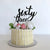 Acrylic Black 'sixty three' Birthday Cake Topper