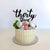 Acrylic Black 'thirty three' Birthday Cake Topper