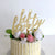 Acrylic Gold Mirror 'fifty five' Scripted Cake Topper