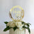 Acrylic Gold Geometric Circle 'Happy 35th' birthday Cake Topper