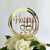 Acrylic Gold Geometric Circle 'Happy 35th' birthday Cake Topper