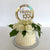 Acrylic Gold Geometric Circle Happy 55th birthday Cake Topper