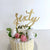 Acrylic Gold Mirror 'sixty two' Birthday Cake Topper