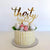 Acrylic Gold Mirror 'thirty eight' Birthday Cake Topper